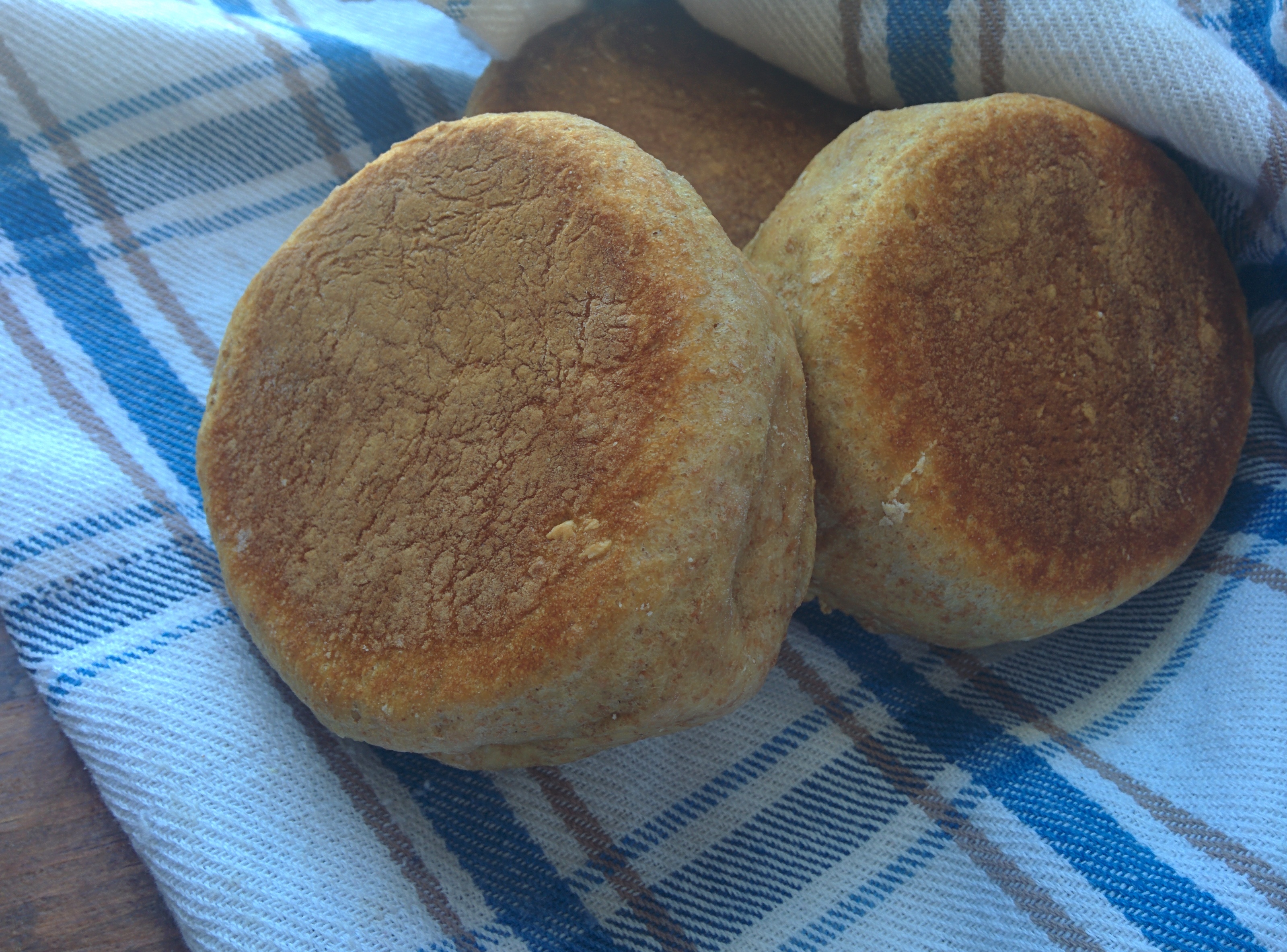 Whole Wheat Sourdough English Muffins