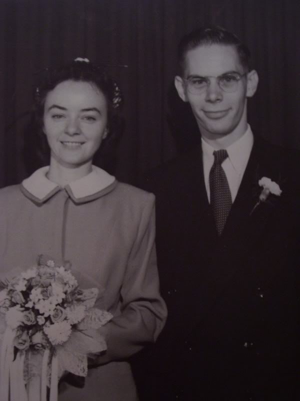 Nana and Papa, on their wedding day | April Tells All