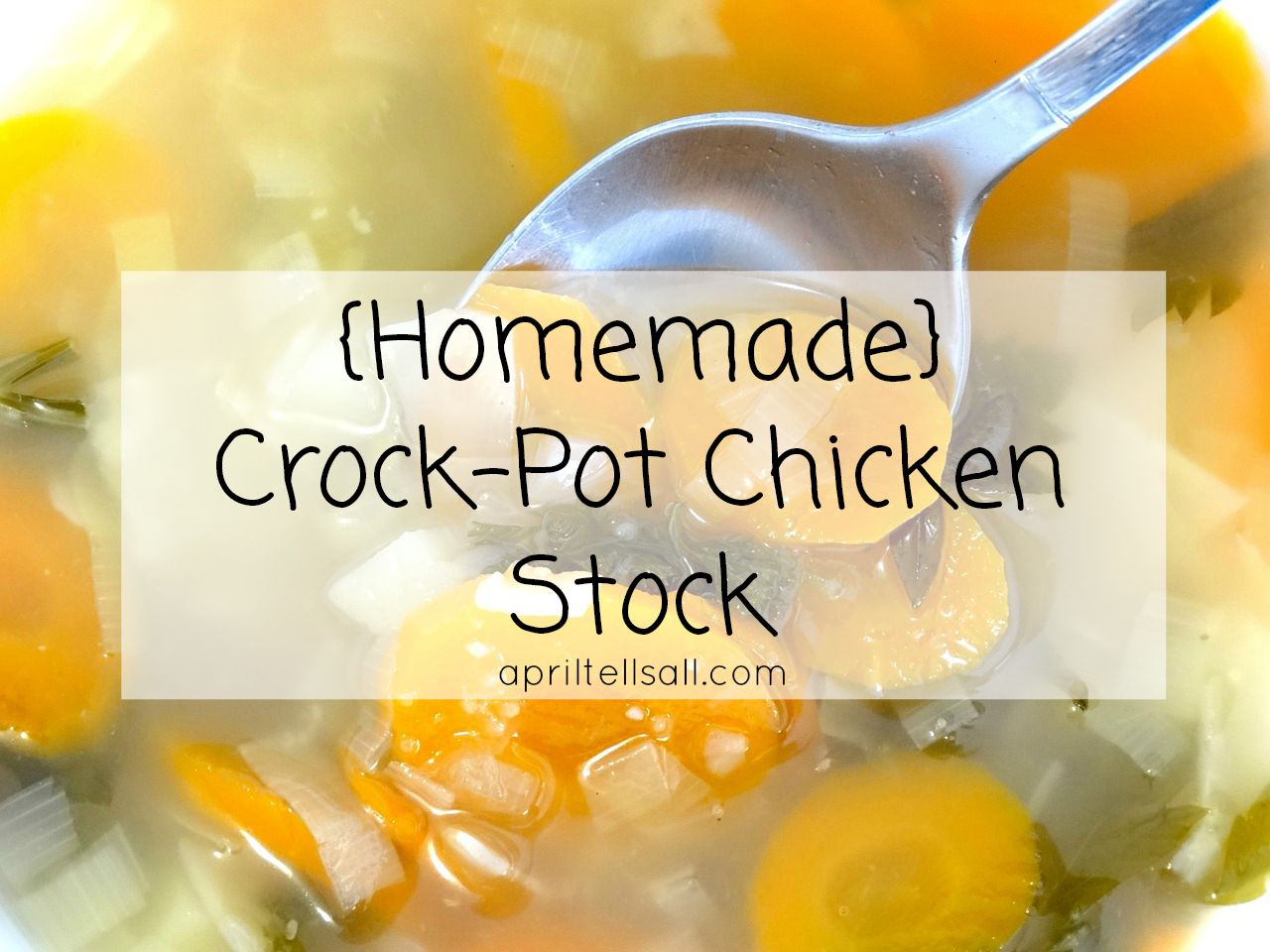 {Homemade} Crock-Pot Chicken Stock