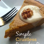 Simple Crustless Pumpkin Pie