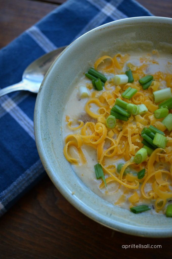 Cheesy Potato Soup | April Tells All